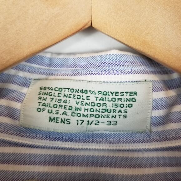 L.L. Bean Men's Striped Button Down Dress Shirt Size XL - Picture 6 of 6